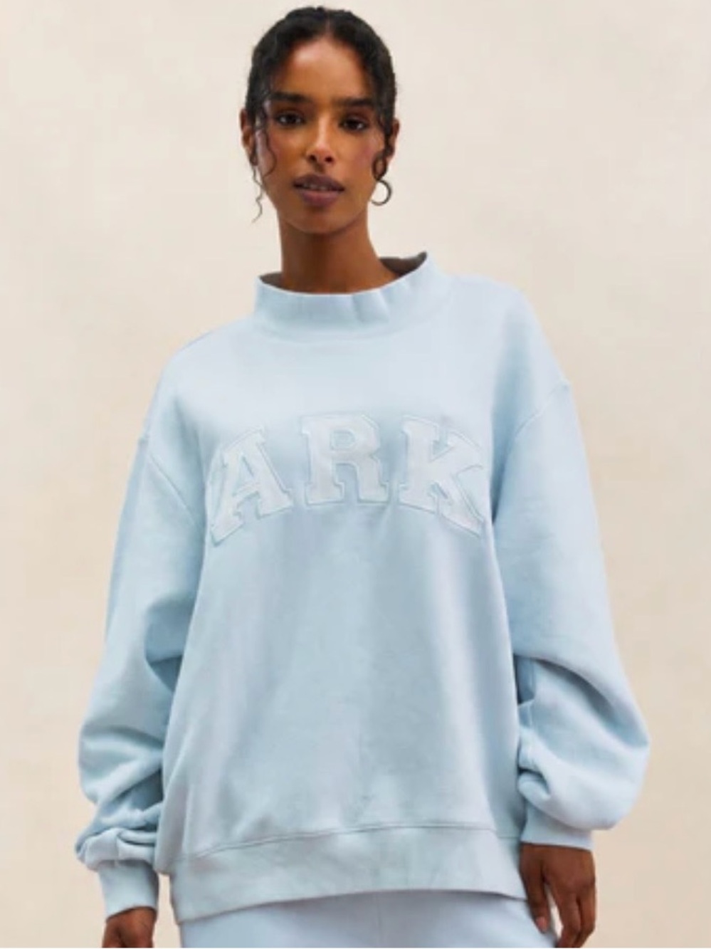 Authentic PARKE Varsity Mockneck - Frosting L/XL